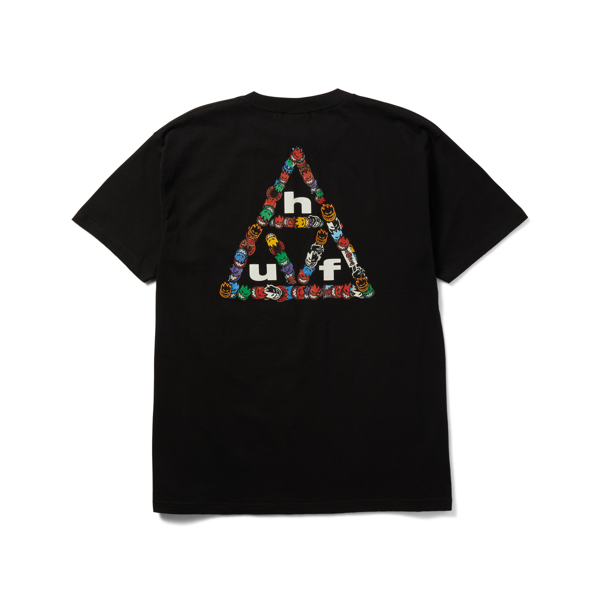 Huf Huf X Spitfire Sticker Triple Triangle T-Shirt Black