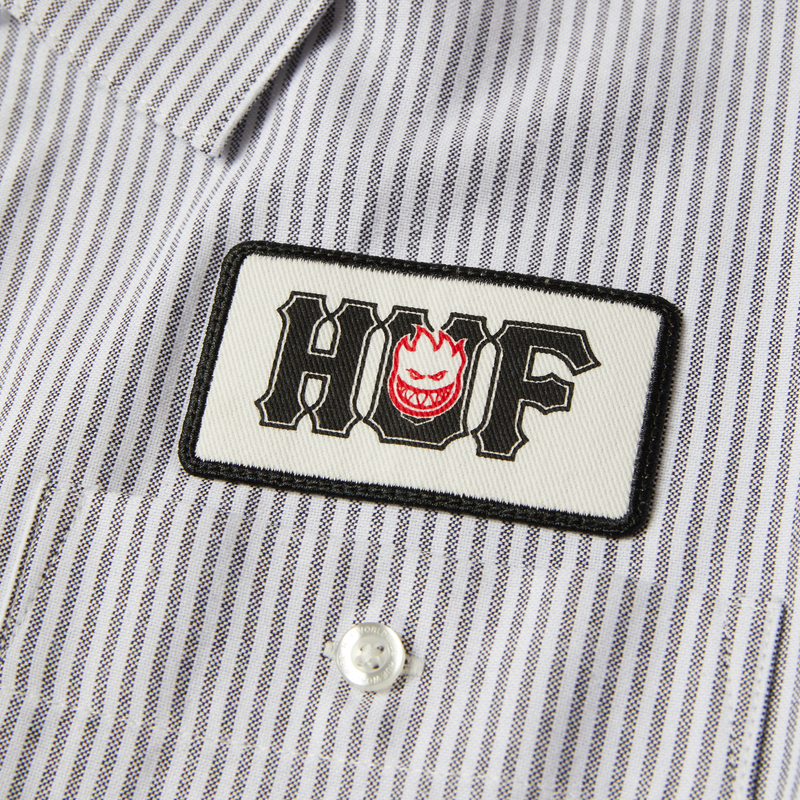 Huf Huf X Spitfire Union Work Shirt Black/White