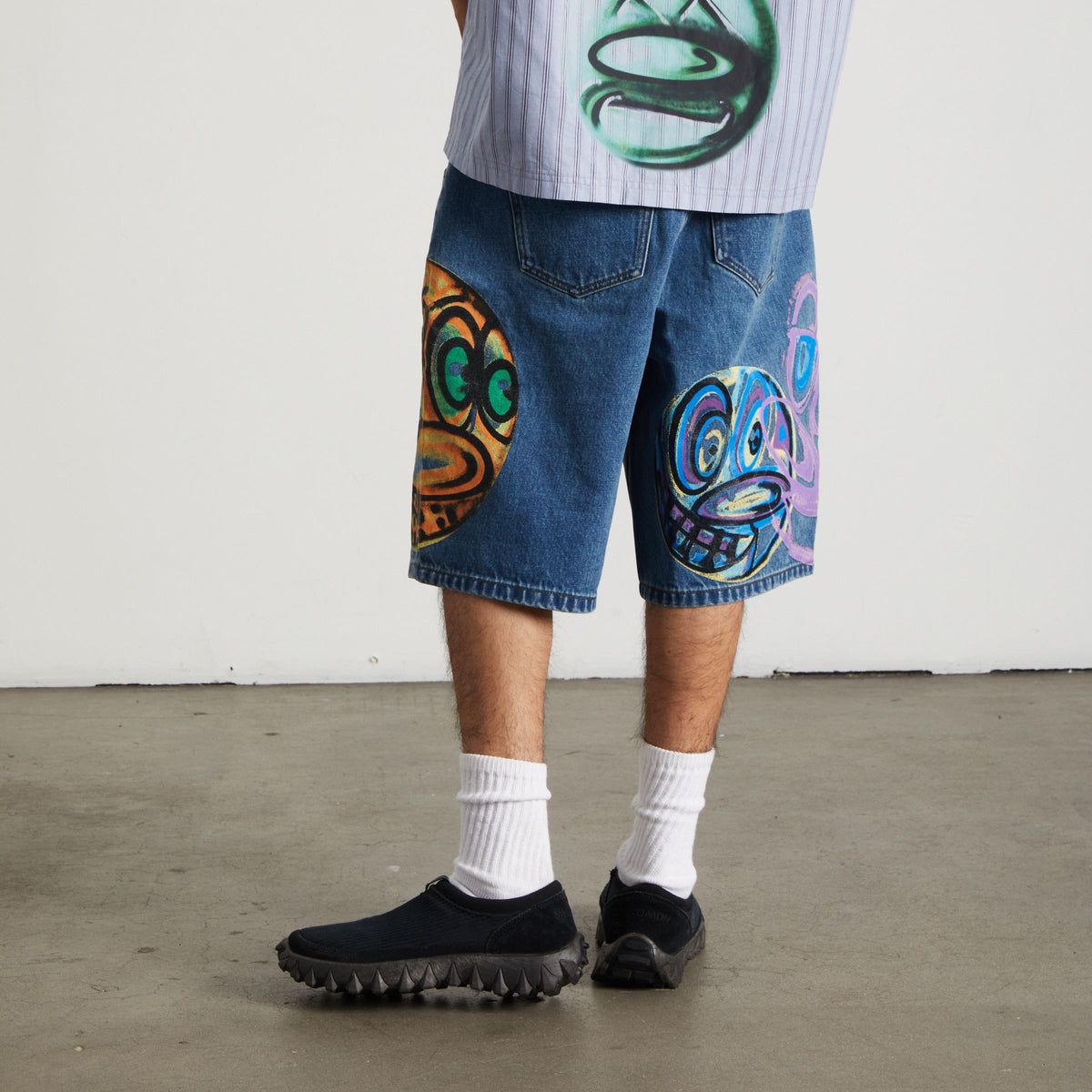 HUF Kenny Scharf Spray Guys Denim Short