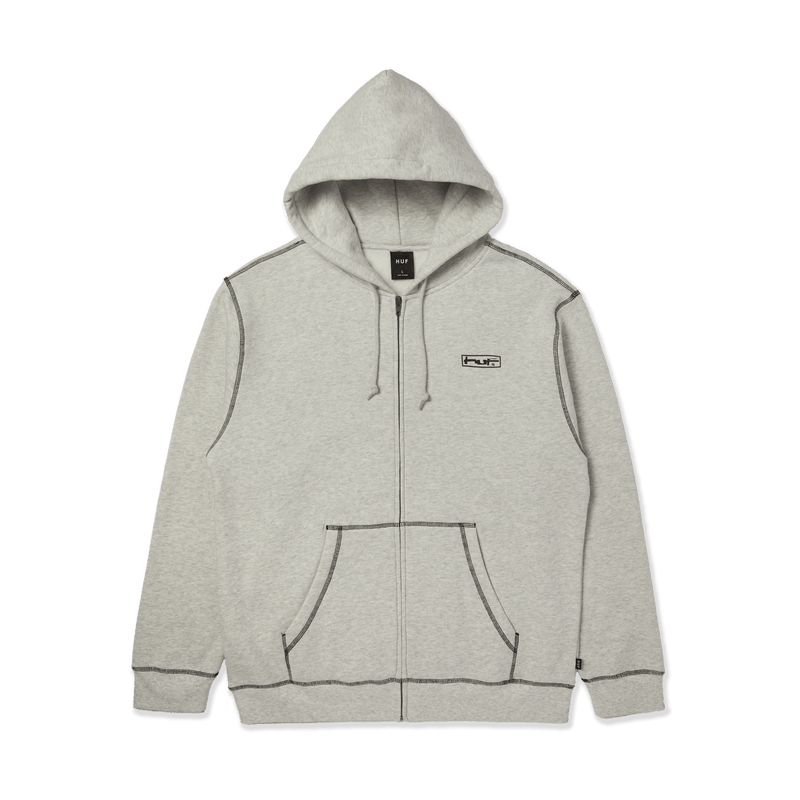 HUF Stretch Full-Zip Hoodie Ash