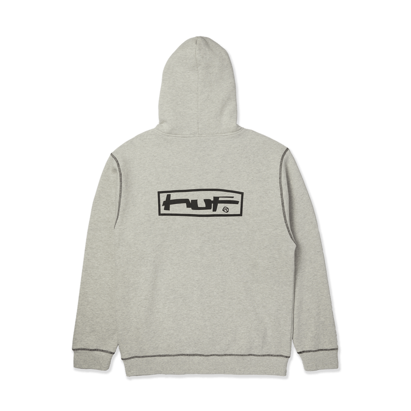 HUF Stretch Full-Zip Hoodie Ash