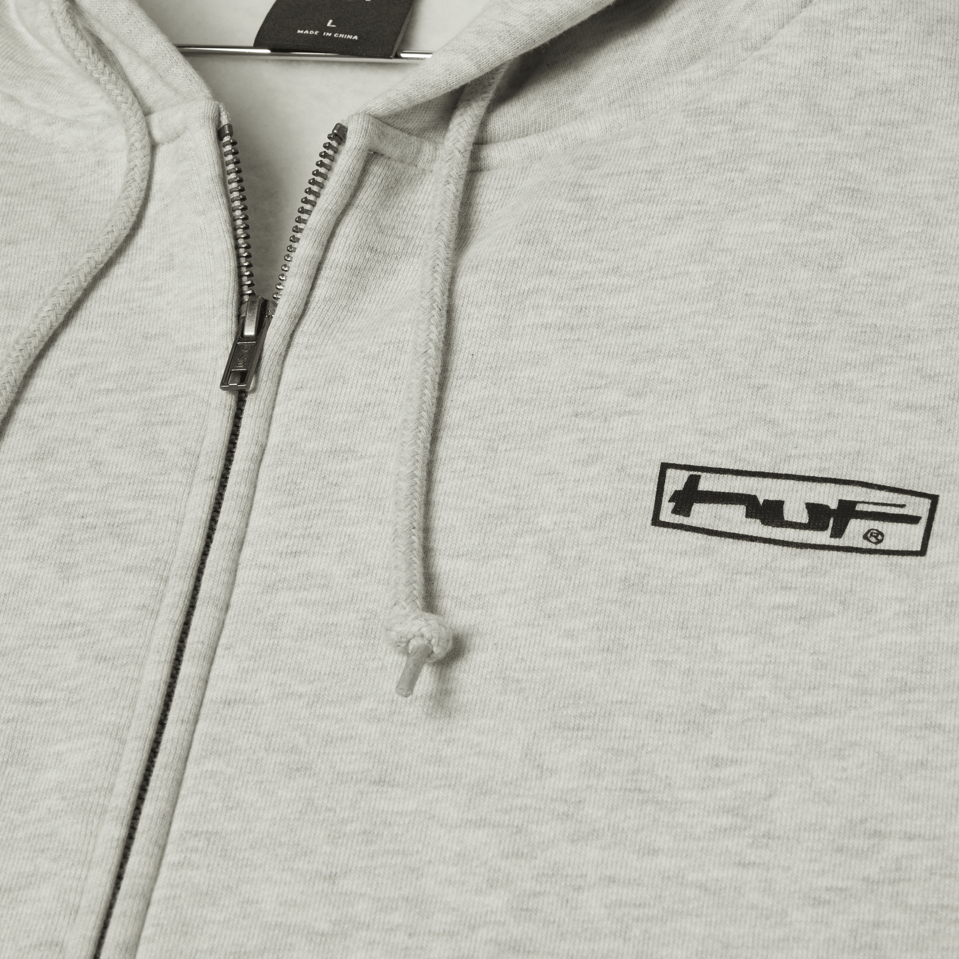 HUF Stretch Full-Zip Hoodie Ash