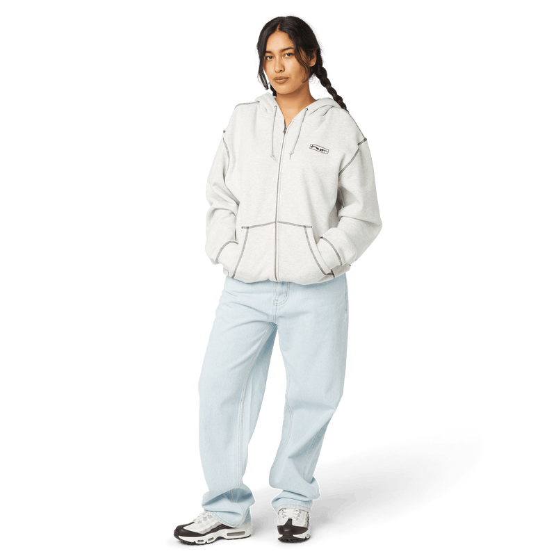 HUF Stretch Full-Zip Hoodie Ash