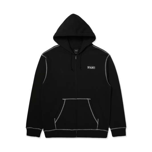 HUF Stretch Full-Zip Hoodie Black