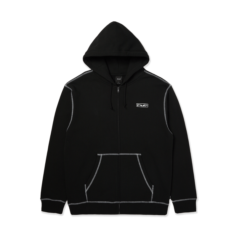 HUF Stretch Full-Zip Hoodie Black