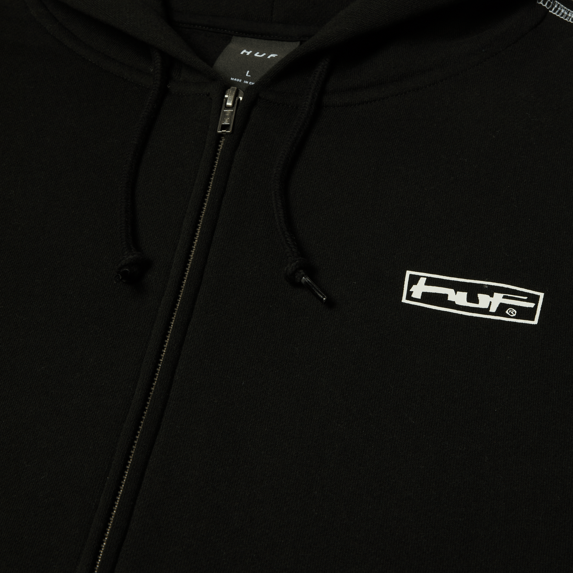 HUF Stretch Full-Zip Hoodie Black