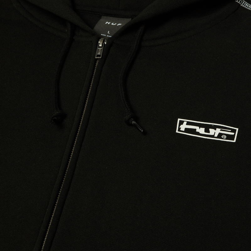 HUF Stretch Full-Zip Hoodie Black