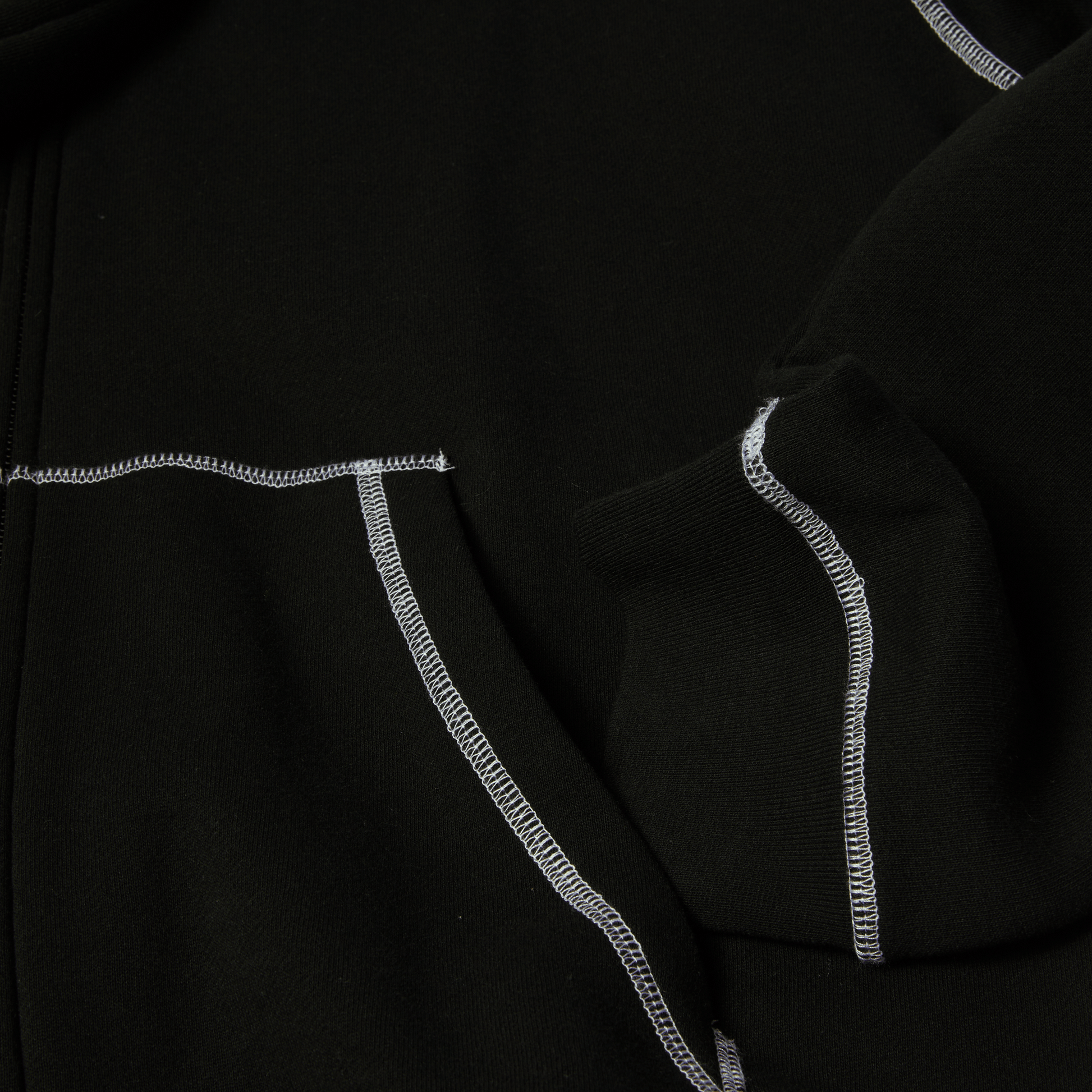 HUF Stretch Full-Zip Hoodie Black