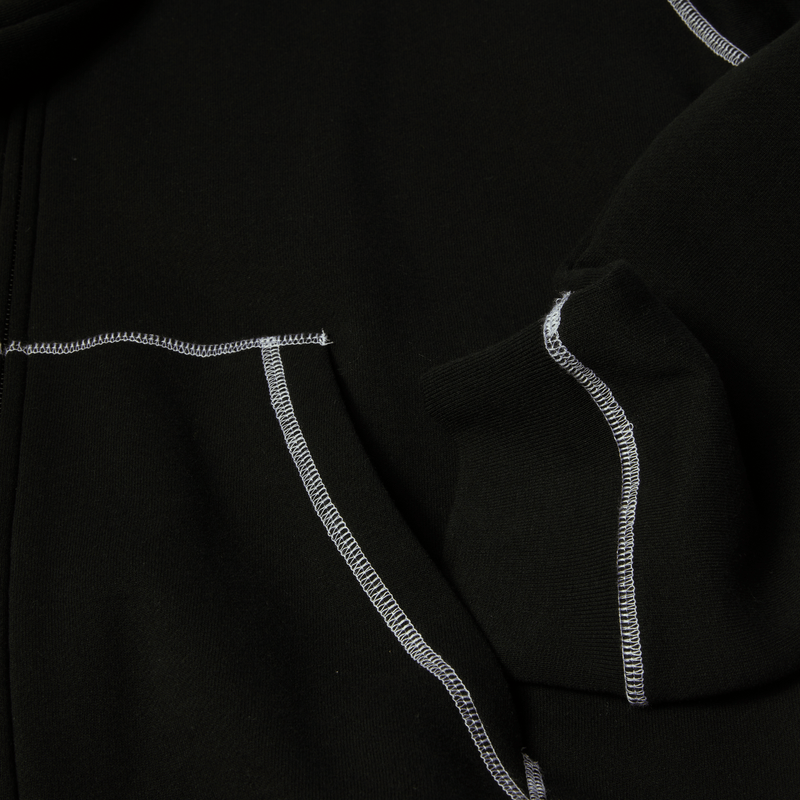 HUF Stretch Full-Zip Hoodie Black