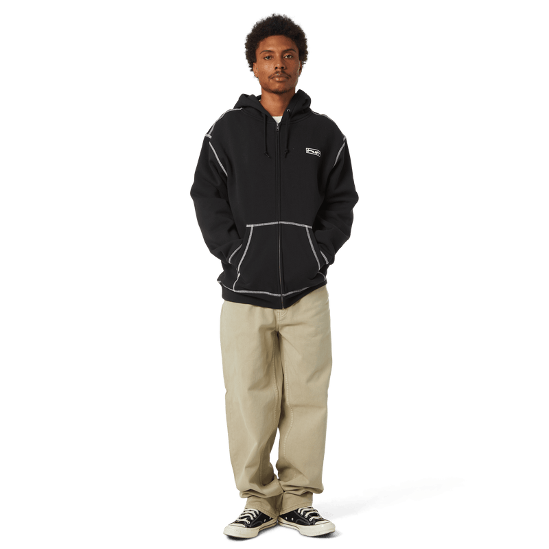 HUF Stretch Full-Zip Hoodie Black