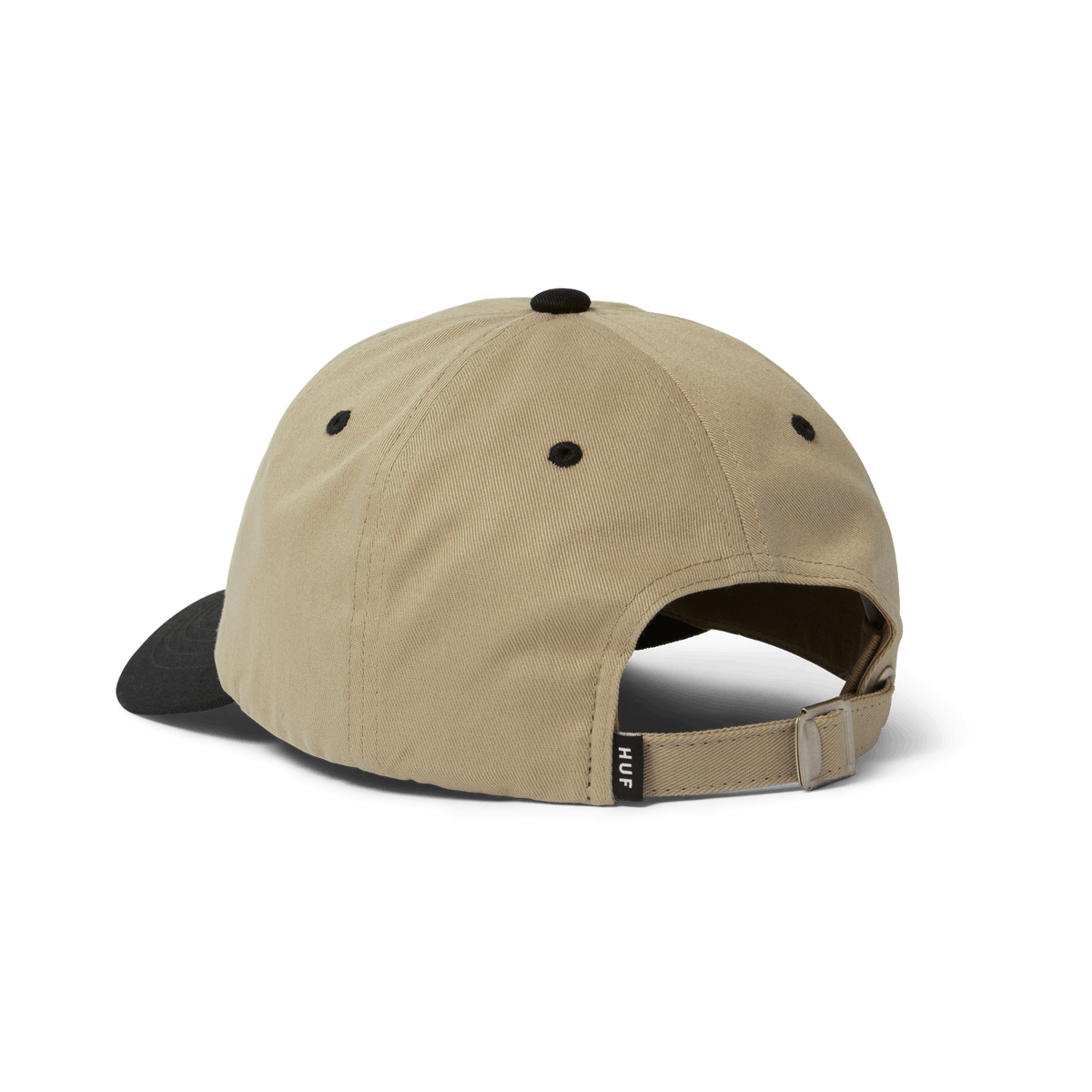 HUF Stretch Logo 6-Panel Curved Visor Hat