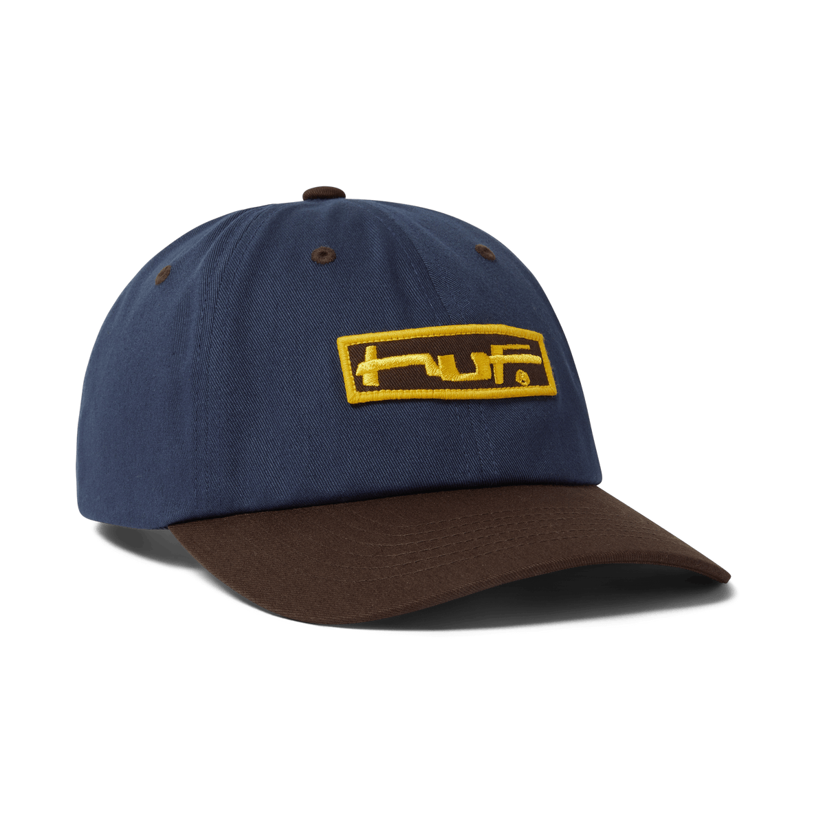 HUF Stretch Logo 6-Panel Curved Visor Hat