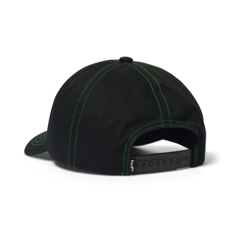 Huf Stuck On You 6-Panel Curved-Visor Hat Black