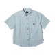 Huf Stuck On You Plaid Shirt Ice Blue