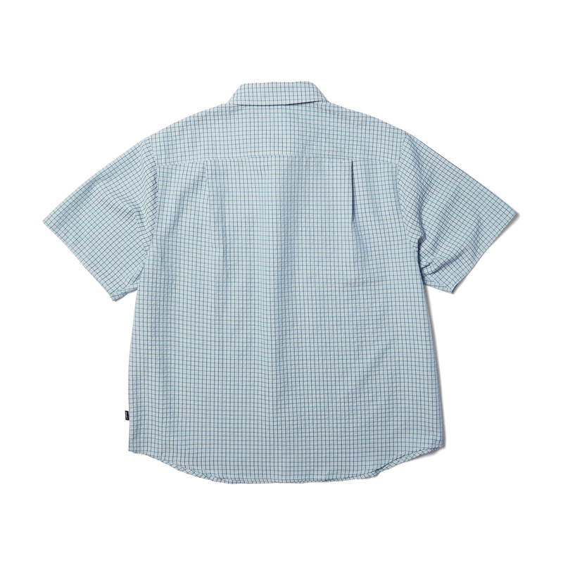 Huf Stuck On You Plaid Shirt Ice Blue