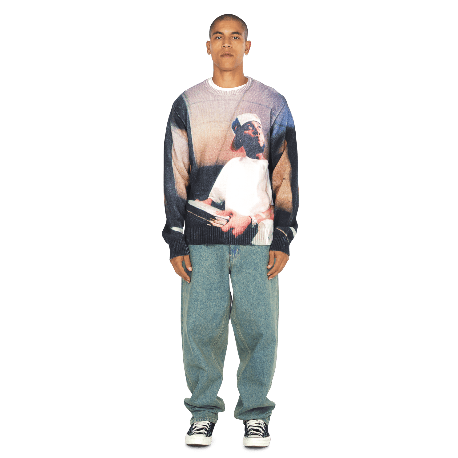 Huf x J Dilla Studio Sweater Multi
