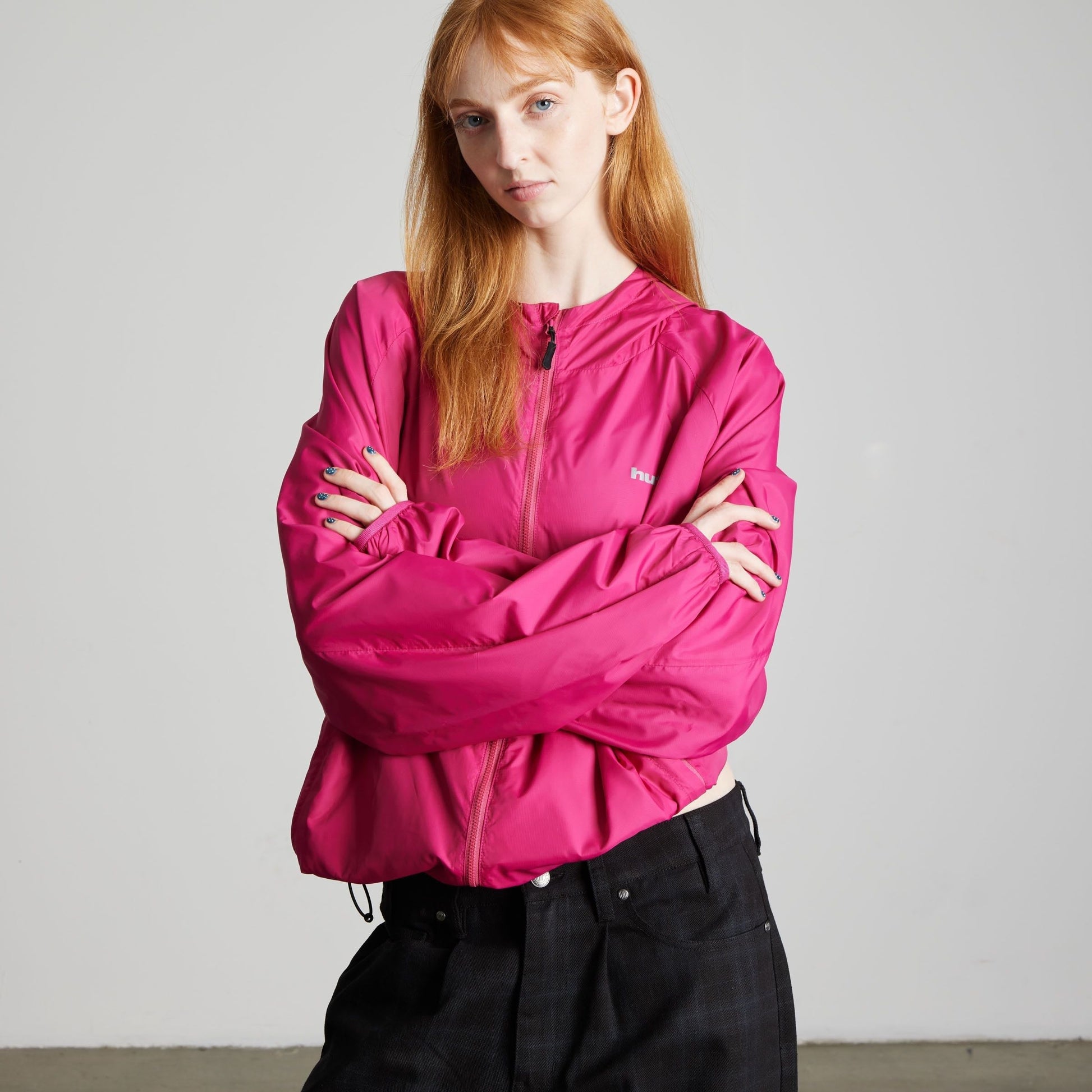 Huf T1 Kcuf Shell Jacket Magenta