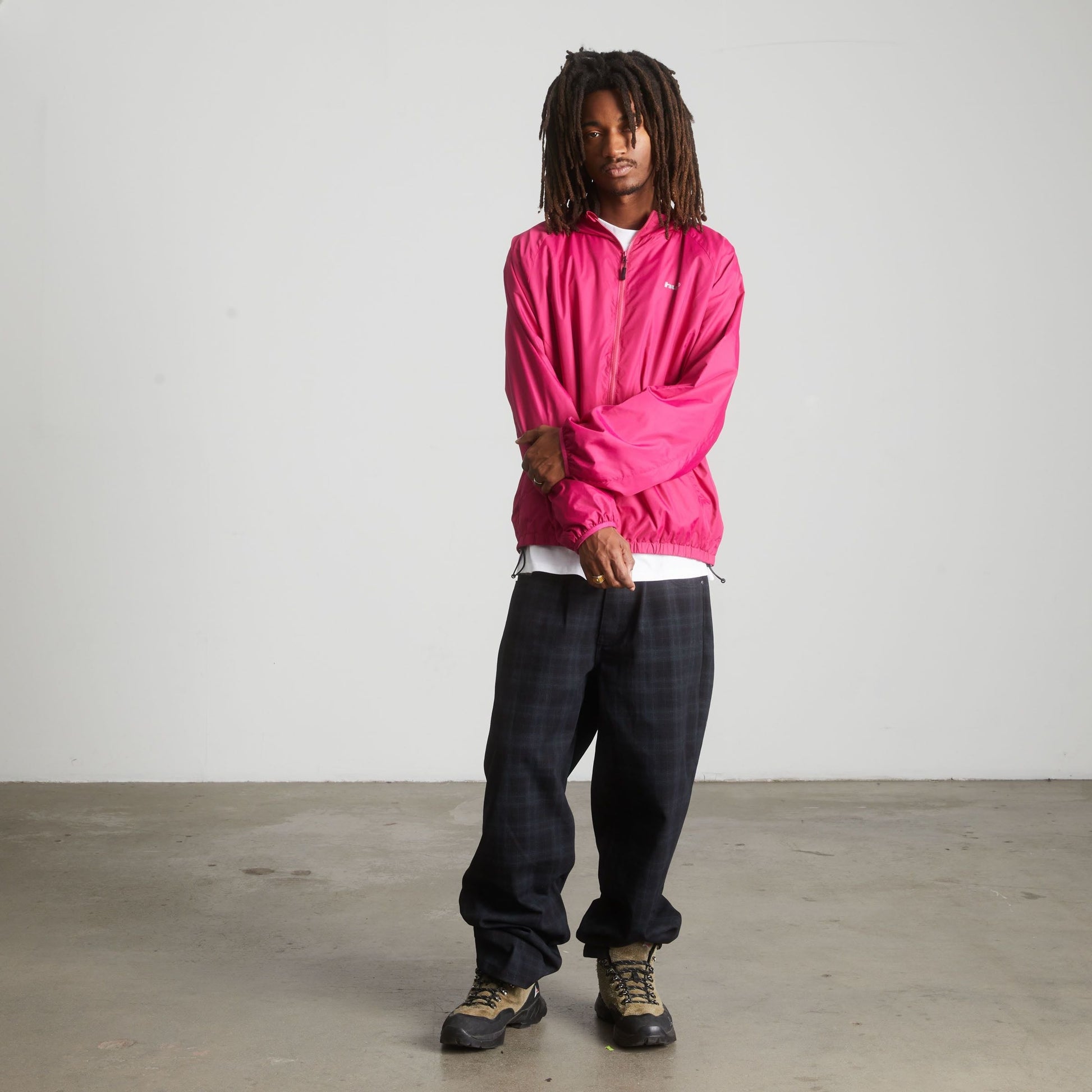 Huf T1 Kcuf Shell Jacket Magenta