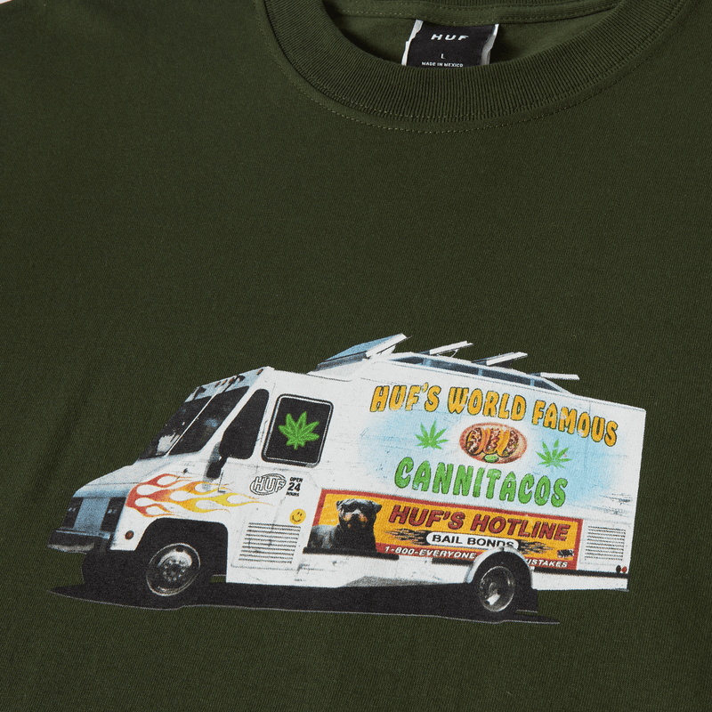 Huf Taco Truck T-Shirt Hunter Green