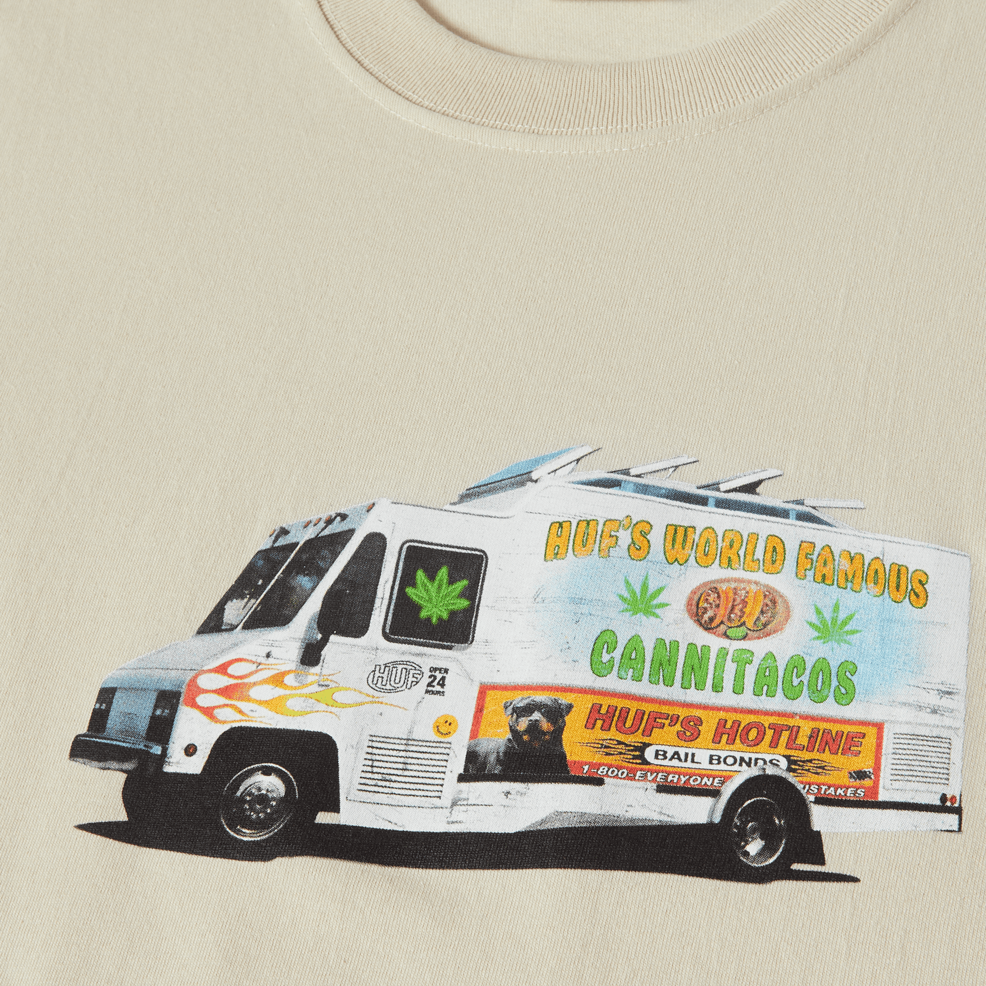 Huf Taco Truck T-Shirt Stone