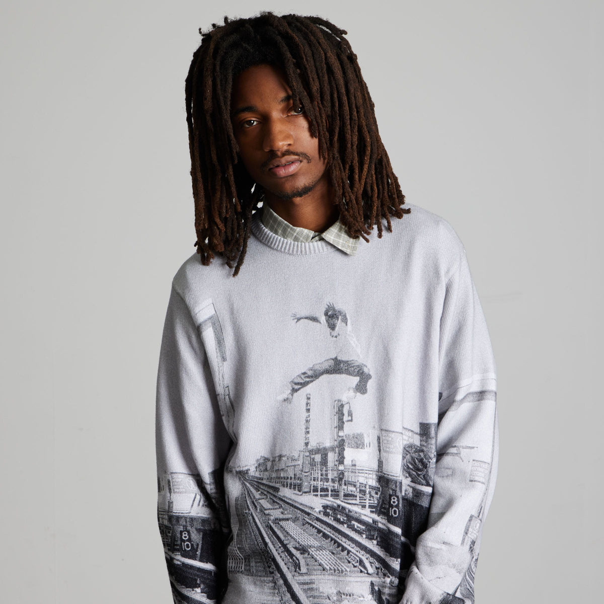 HUF Taking The Leap Crewneck Sweater Multi
