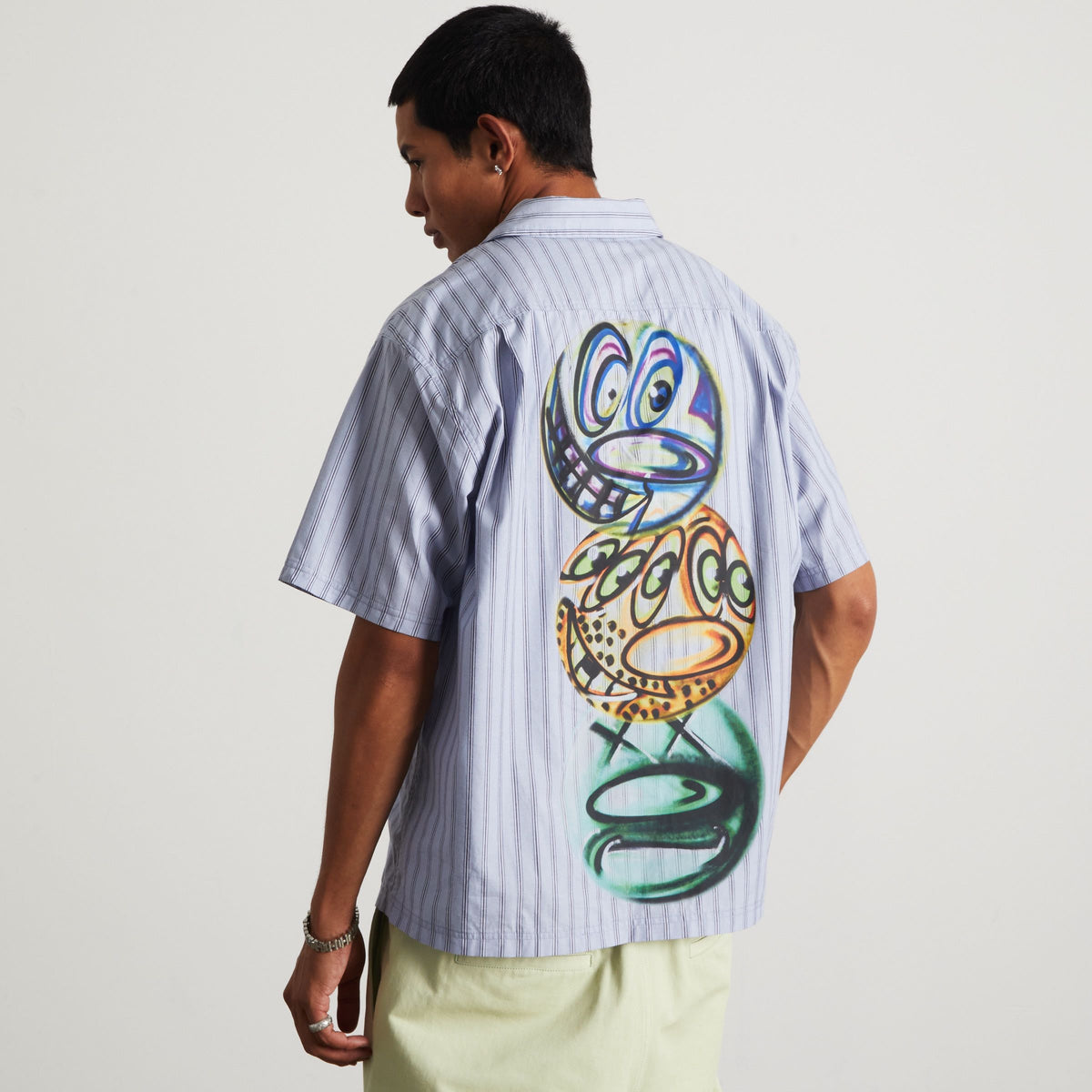 HUF Kenny Scharf Television Stripe Shirt