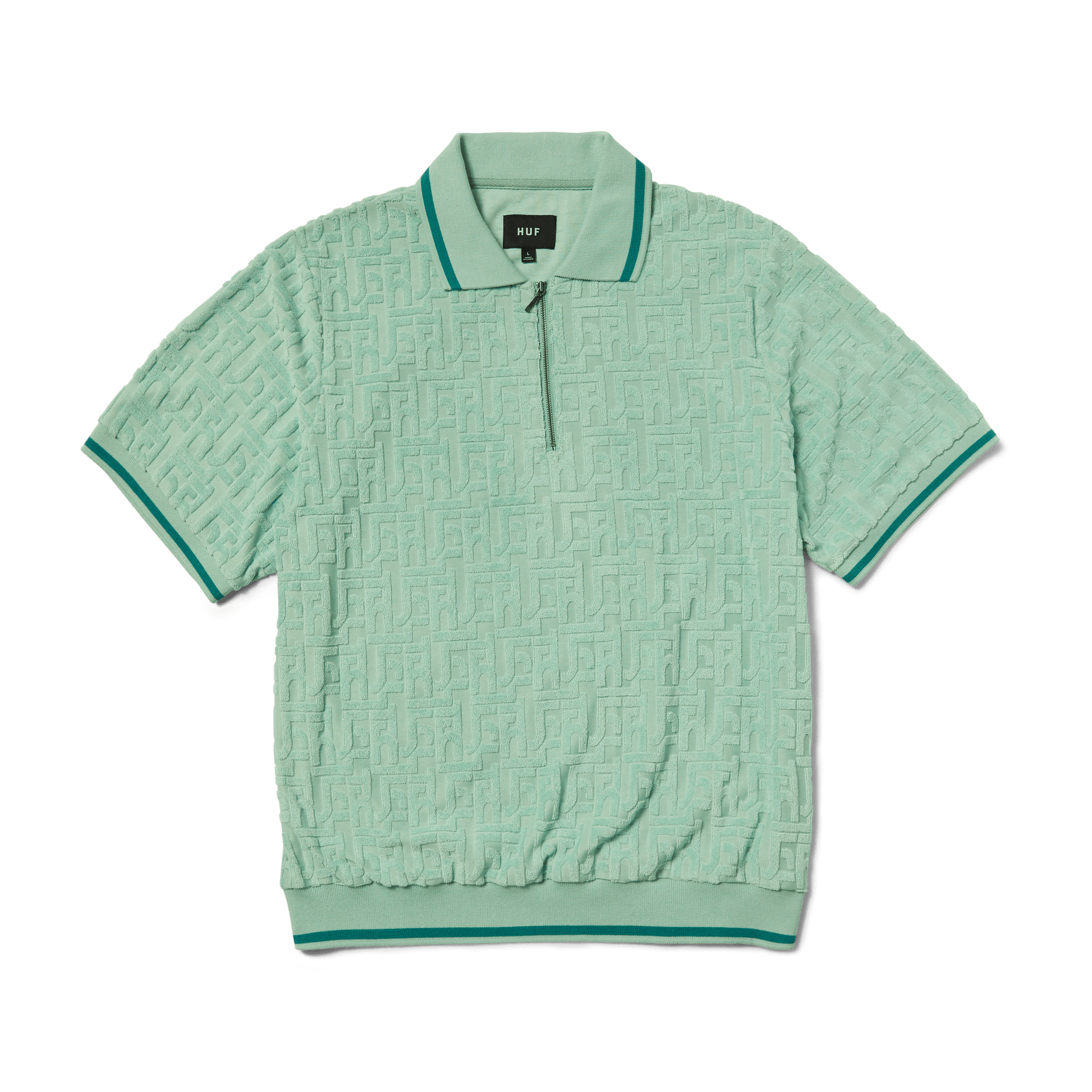 Huf Tether Jacquard Terry Top Jade