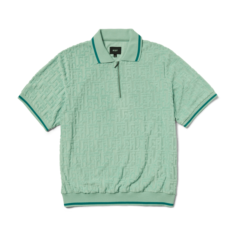 Huf Tether Jacquard Terry Top Jade