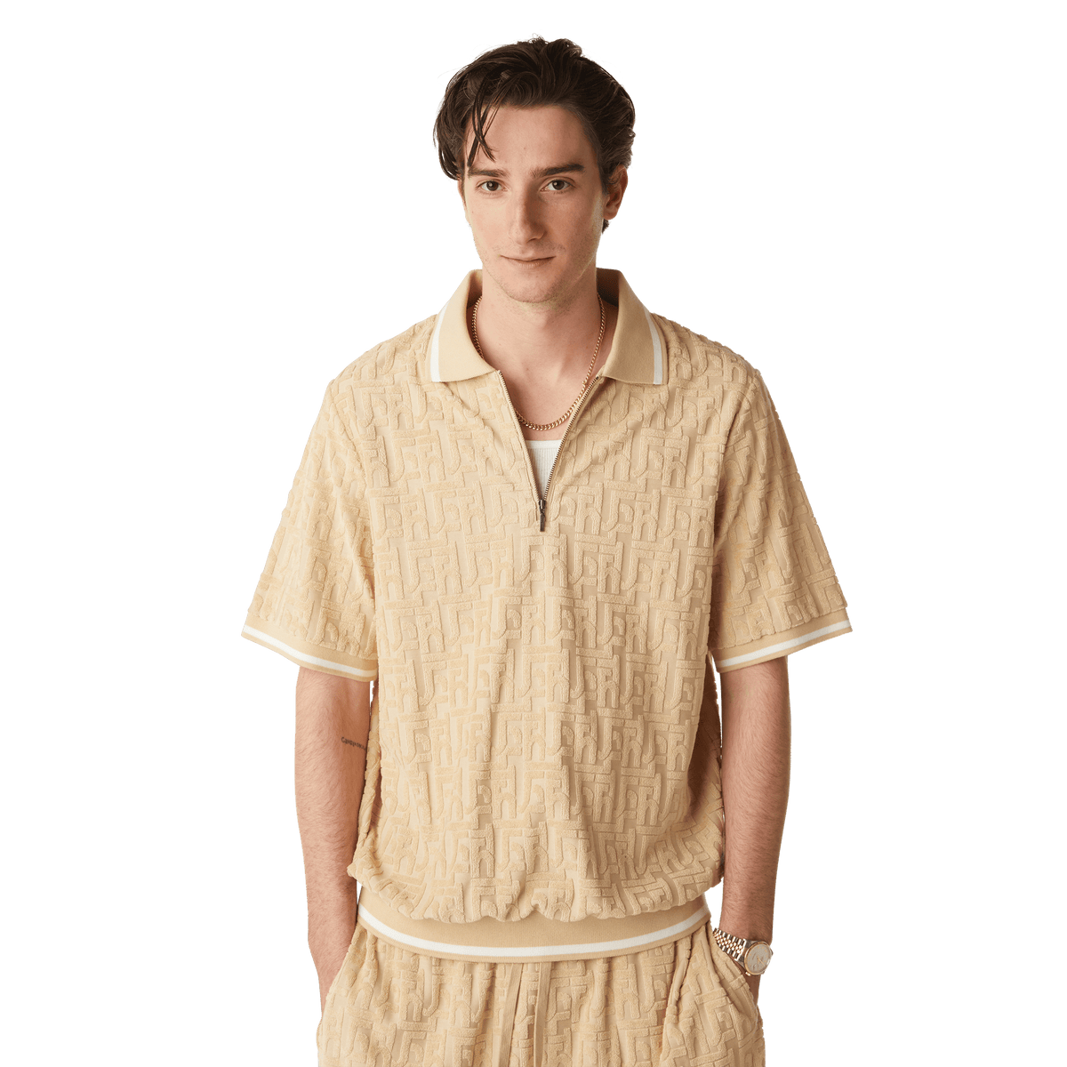 Tether Jacquard Terry Top