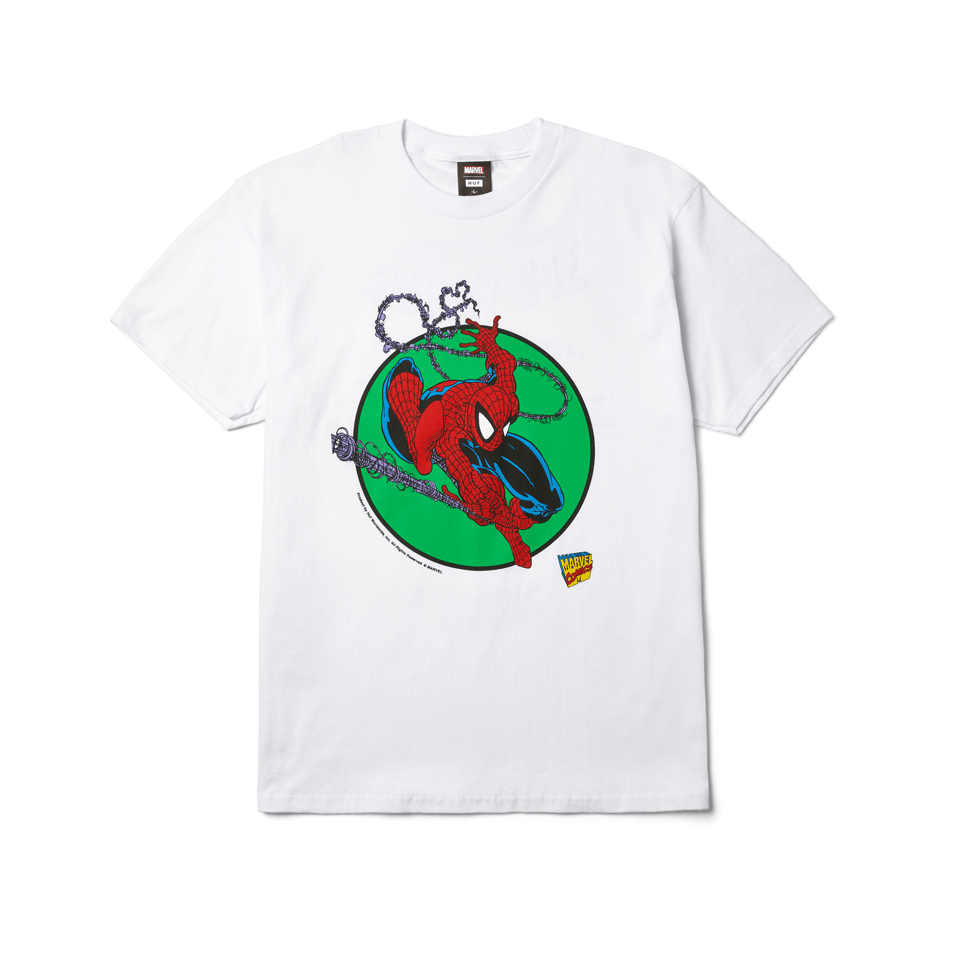 HUF x Marvel Spider-Man Three Hundred T-Shirt White