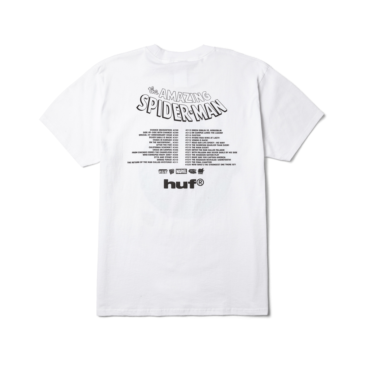HUF x Marvel Spider-Man Three Hundred T-Shirt White