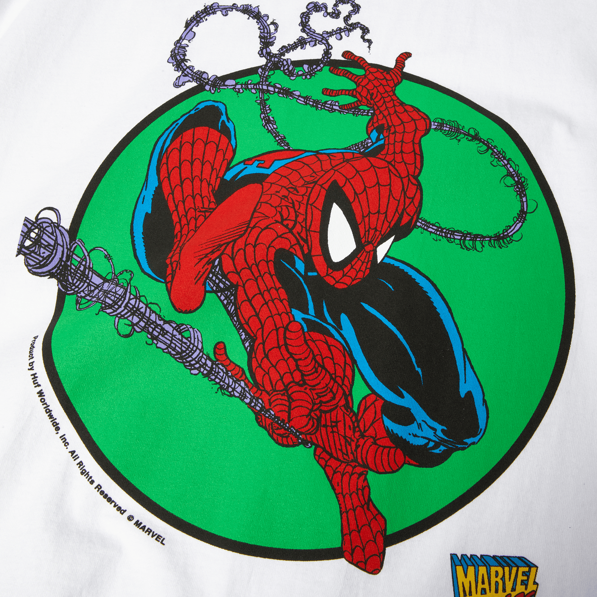 HUF x Marvel Spider-Man Three Hundred T-Shirt White