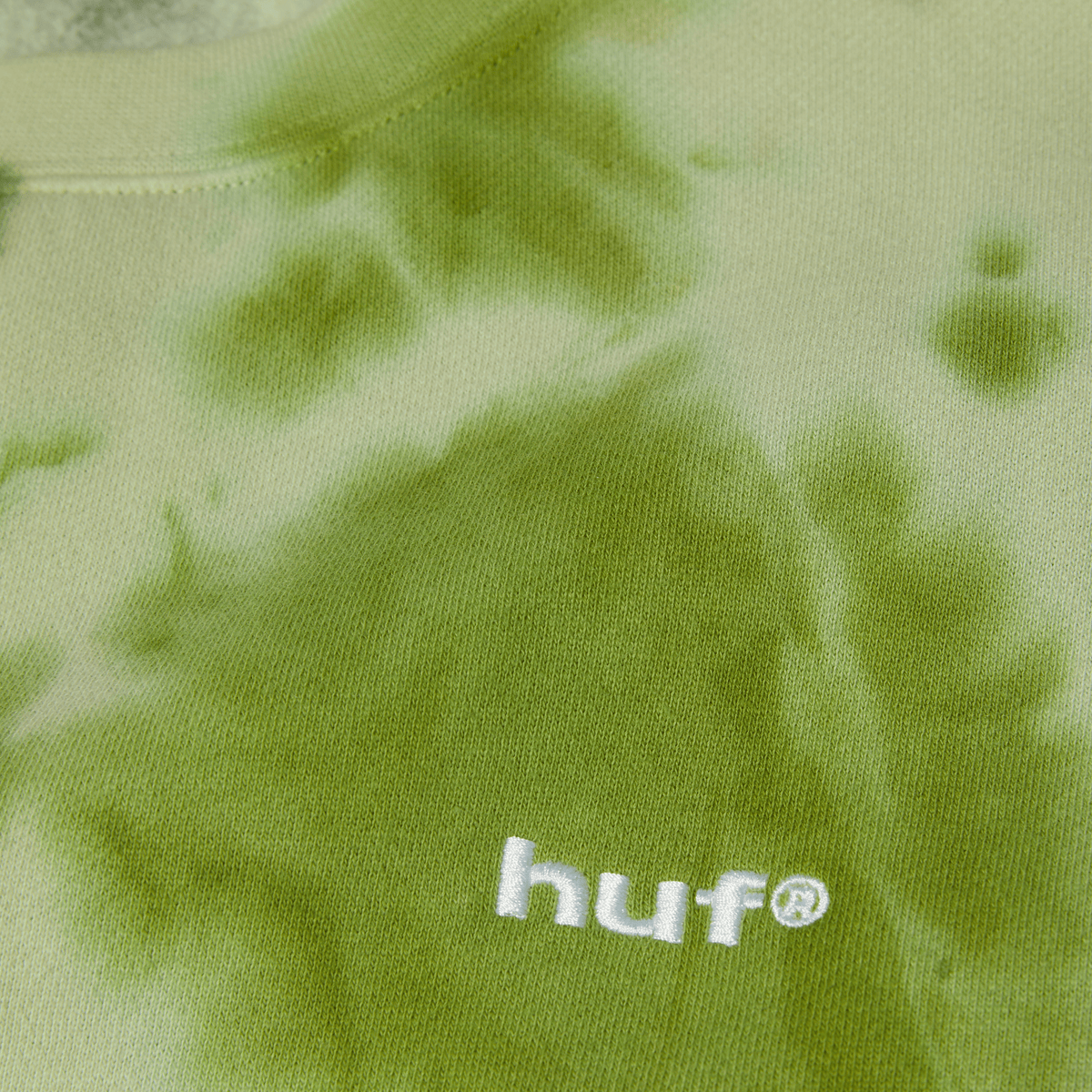 Huf Tie Dye 89 Logo Crewneck Sweatshirt Green