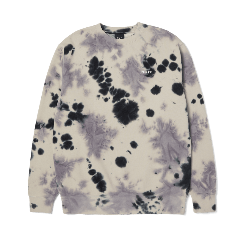 Huf Tie Dye 89 Logo Crewneck Sweatshirt Navy