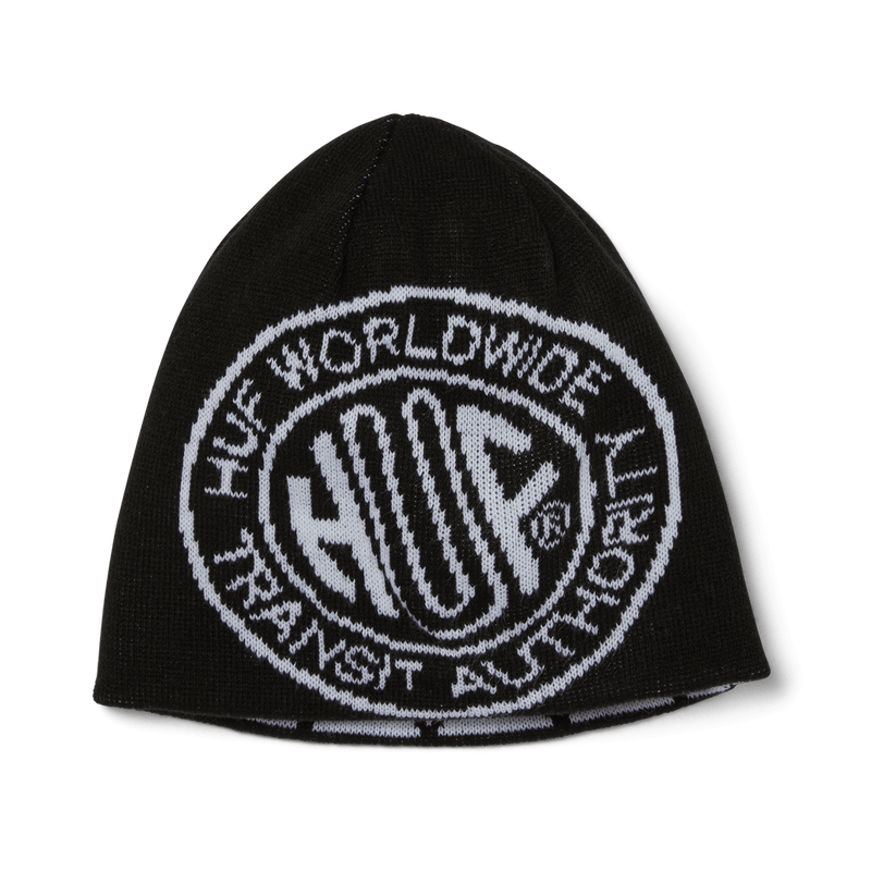 HUF Token Reversible Skull Beanie Black
