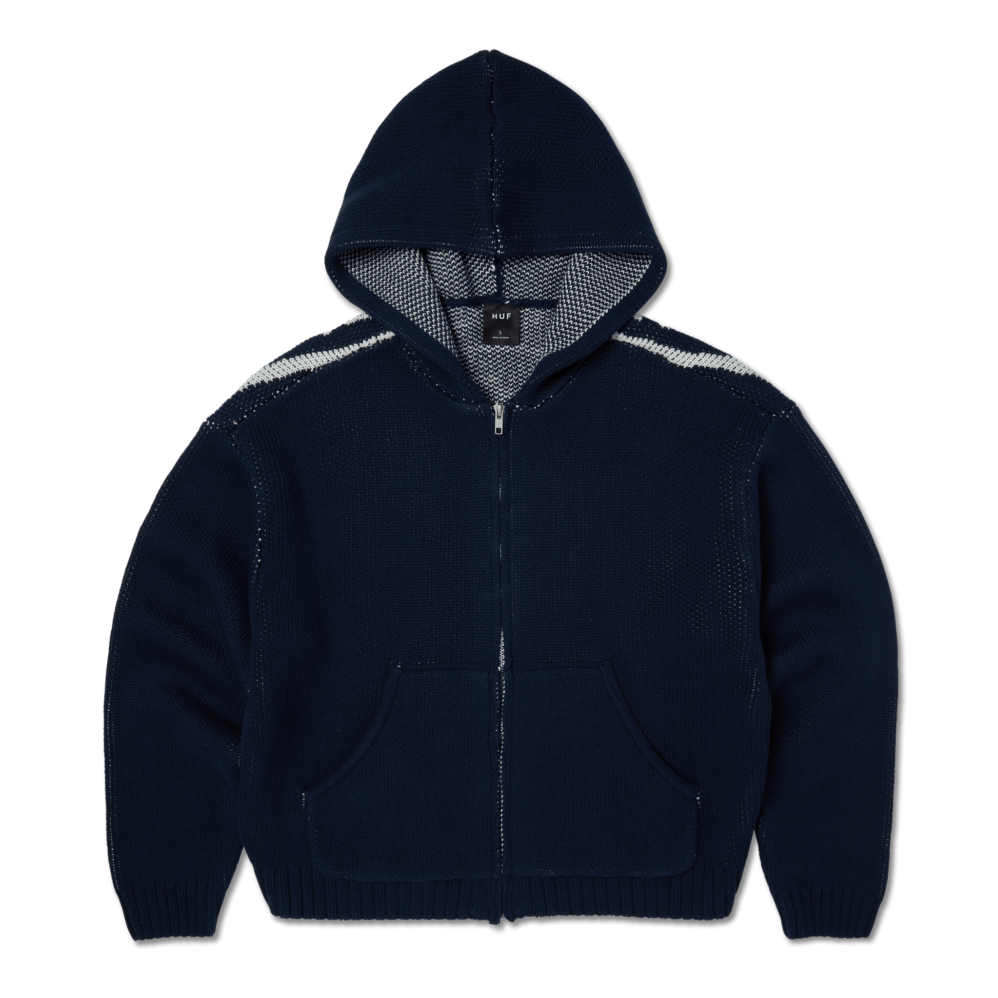 Huf Token Zip Hooded Sweater Navy