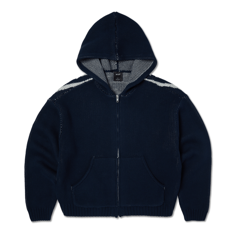 Huf Token Zip Hooded Sweater Navy