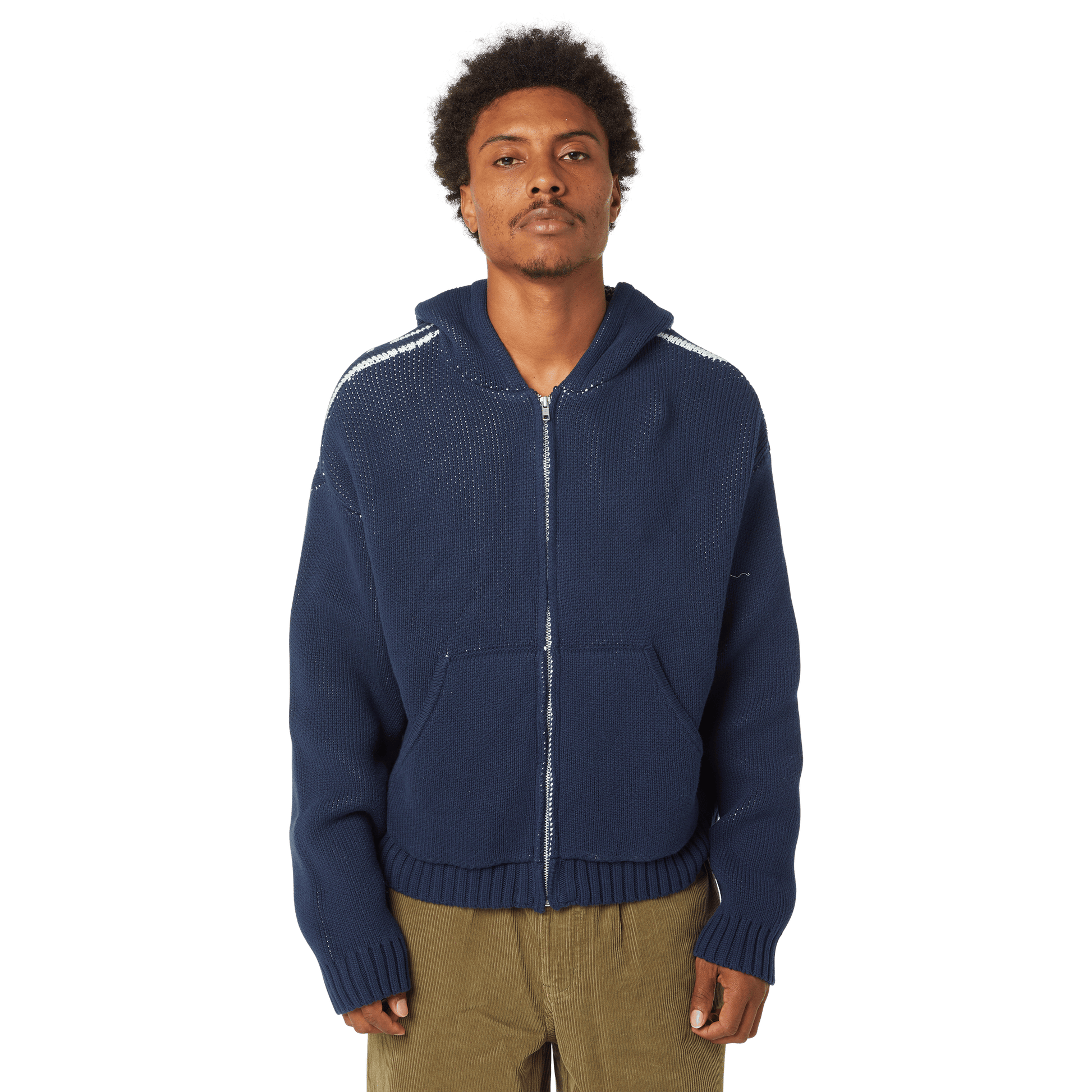 Huf Token Zip Hooded Sweater Navy