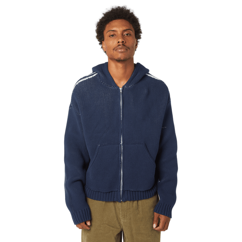 Huf Token Zip Hooded Sweater Navy