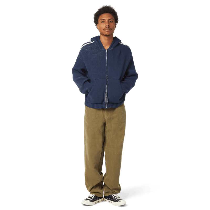 Huf Token Zip Hooded Sweater Navy