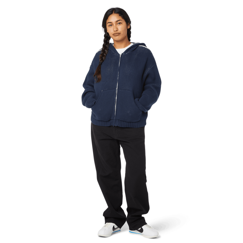 Huf Token Zip Hooded Sweater Navy