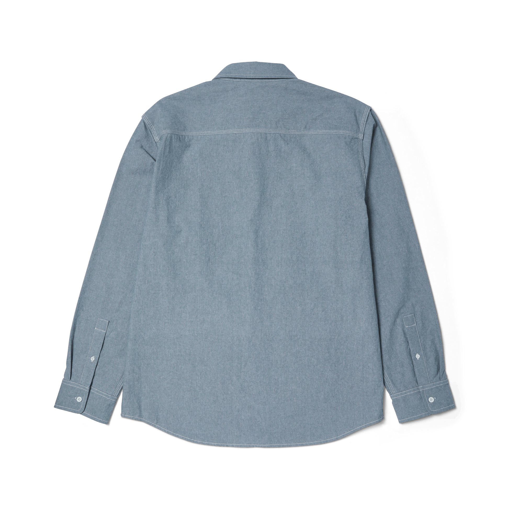 Huf Total Eclipse Chambray Shirt Light Blue