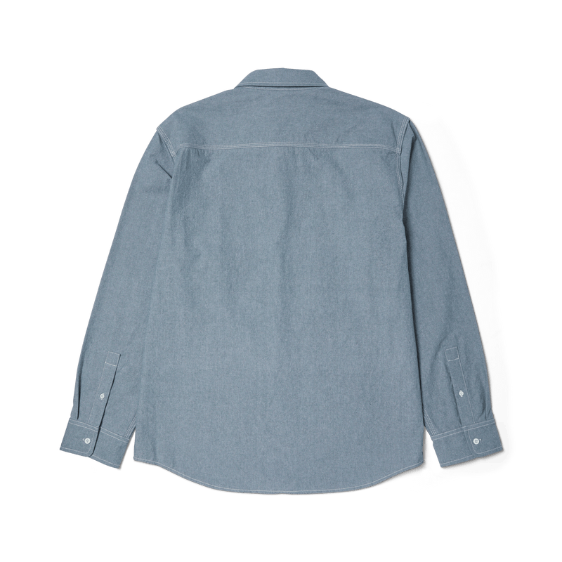 Huf Total Eclipse Chambray Shirt Light Blue