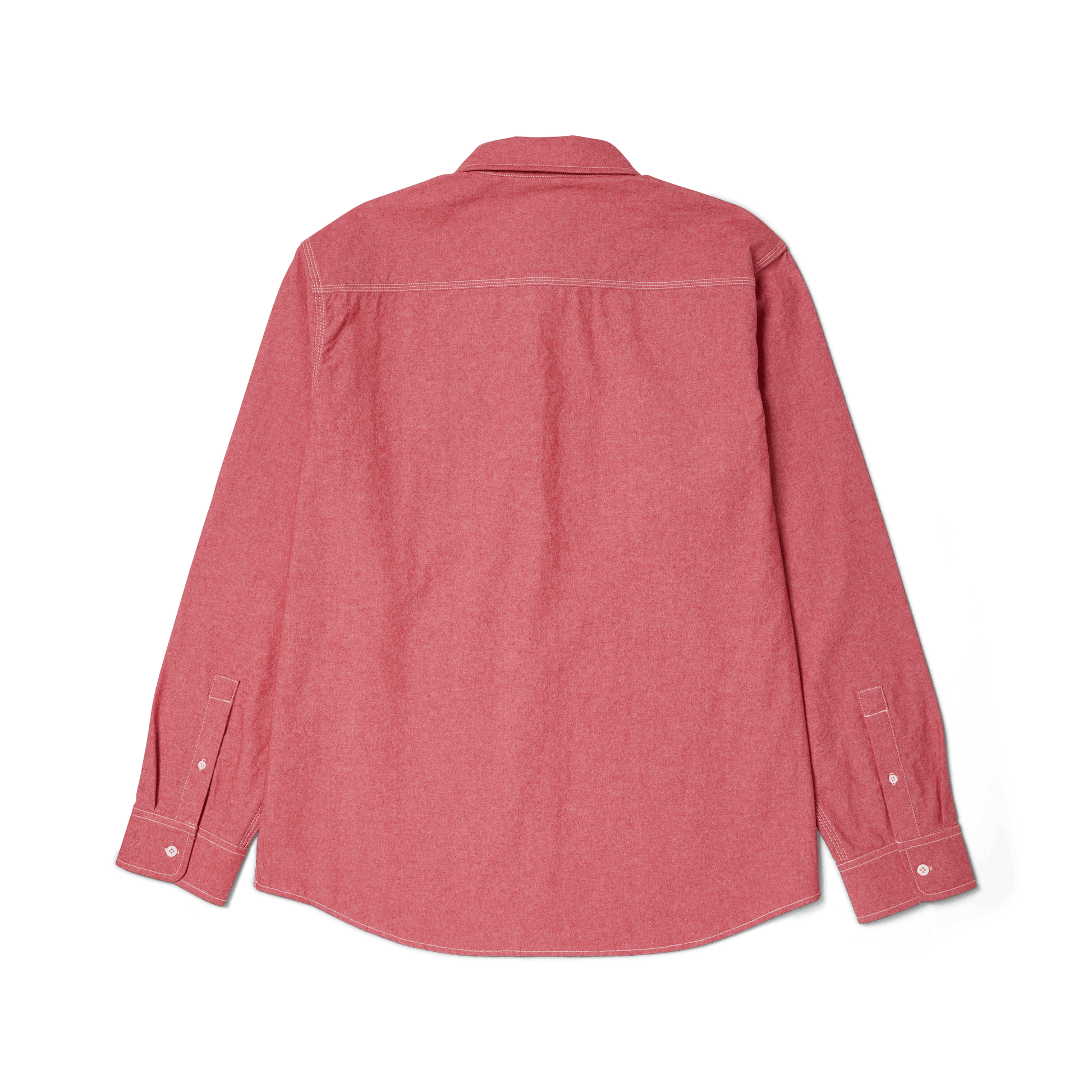 Huf Total Eclipse Chambray Shirt Red