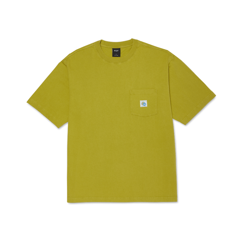 Huf Total Eclipse Knit Boxy Top Moss