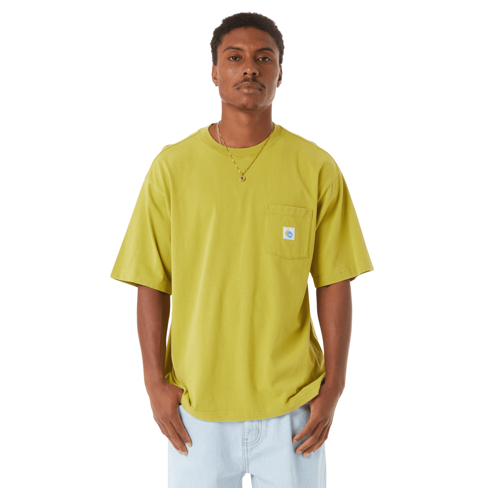 Huf Total Eclipse Knit Boxy Top Moss