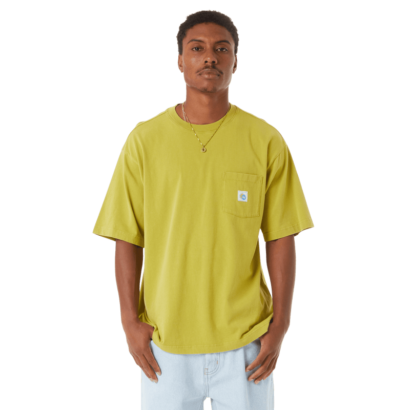 Huf Total Eclipse Knit Boxy Top Moss
