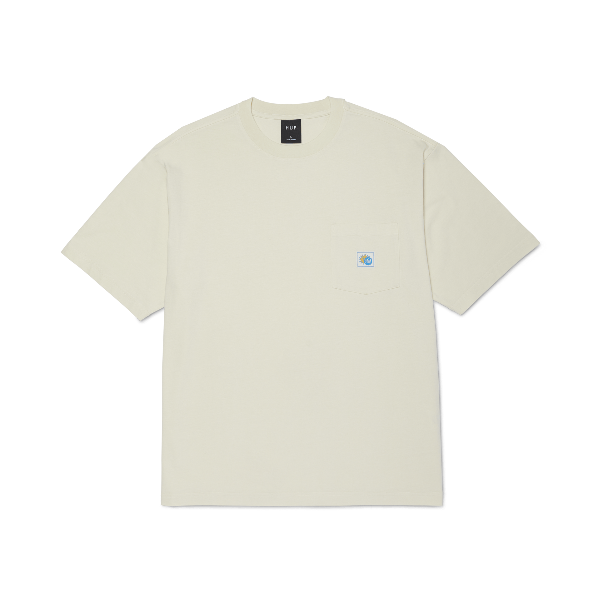 Huf Total Eclipse Knit Boxy Top Natural