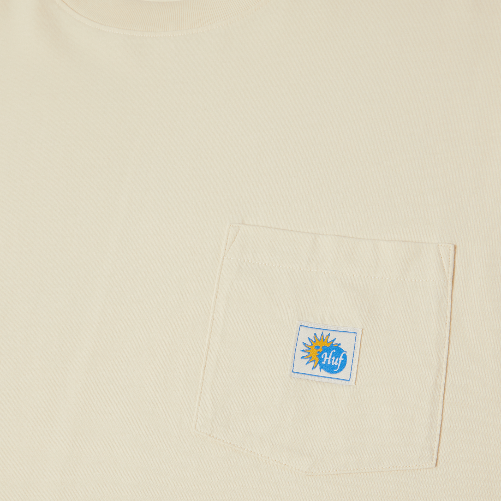 Huf Total Eclipse Knit Boxy Top Natural