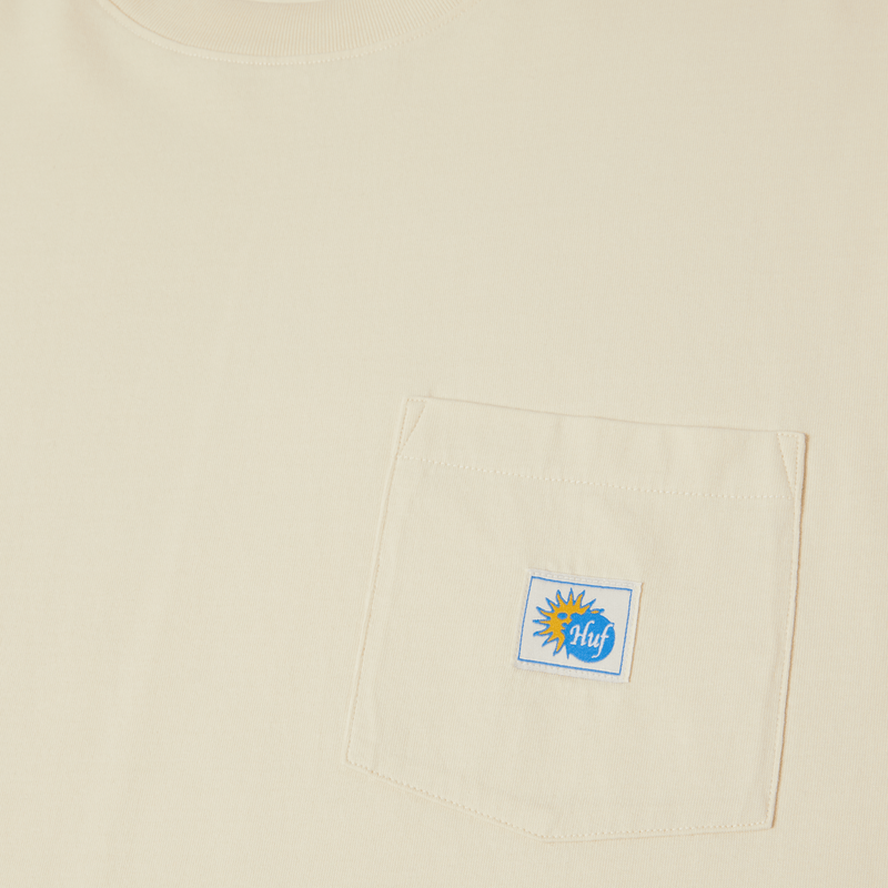 Huf Total Eclipse Knit Boxy Top Natural